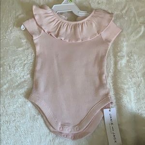 Janie and jack pink bodysuit